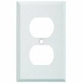 Jackson Deerfield Pro-White Steel Wrinkle Outlet Wall Plate 8WK108